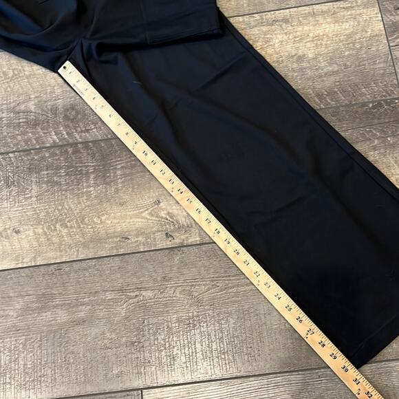 NWT Max Studio London Women's High Waisted Easy Wide Leg Trouser Black Size L - Picture 5 of 9